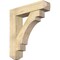 Ekena Millwork Merced Craftsman Rough Sawn Bracket w/ Offset Brace, Douglas Fir, 8"W x 34"D x 38"H BKT0806X34X38MRC04RDF - alternate 1